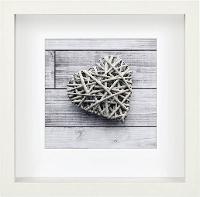 HAMA Scala 3D weiß 23x23 Portrait Holz Passepartout