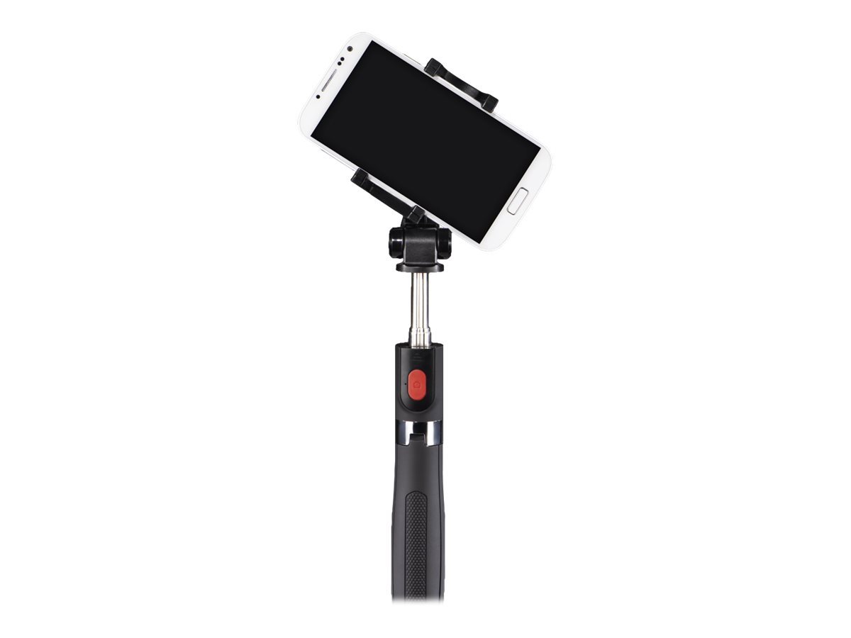 HAMA Selfie-Stab Funstand 57 mit Bluetooth-Fernauslöser, schwarz