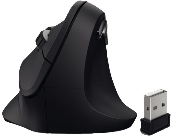 HAMA Vertical Ergonomic - Maus - ergonomisch - Für Rechtshänder - optisch - 6 T