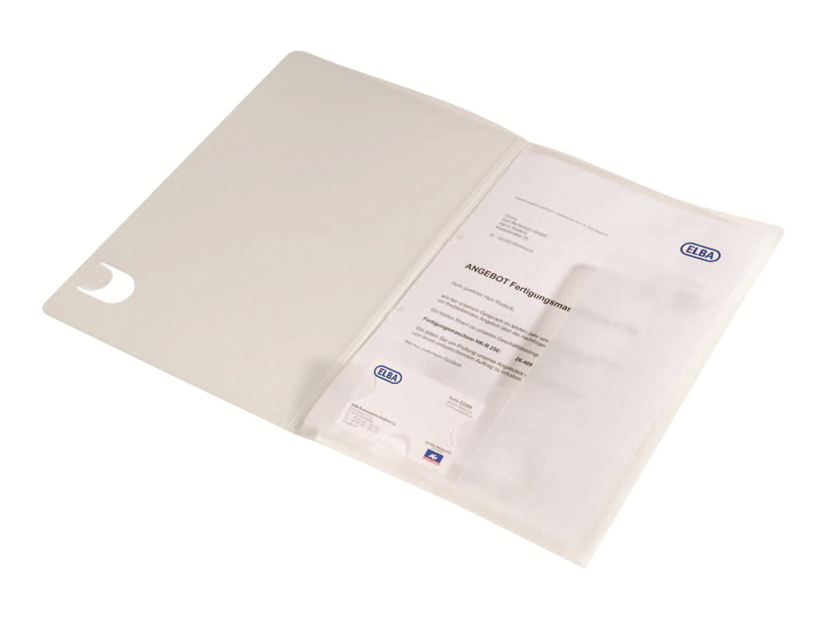 HAMELIN ELBA Angebotsmappe image basic, für DIN A4, farblos für ca. 70 Blatt, P