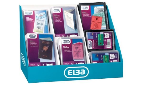 HAMELIN ELBA Ausweishülle, PVC, 93 Hüllen im Display Inhalt: 20 Hüllen 1-fach M