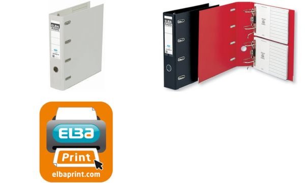 HAMELIN ELBA Doppelordner rado plast, Rückenbreite: 75 mm, rot DIN A4, Einband 