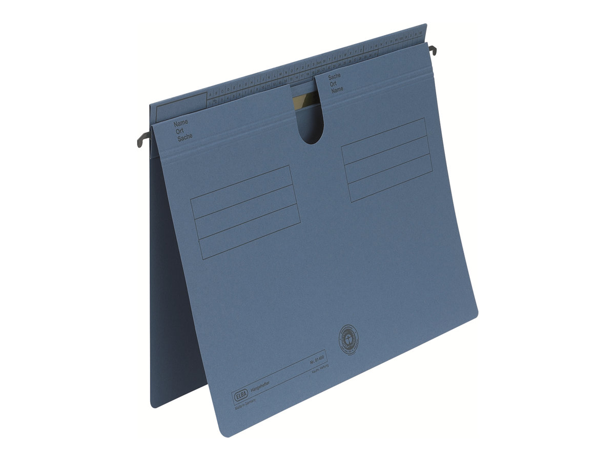 HAMELIN ELBA Hängehefter Sorte 81, überstehende Reiterfalz, blau Manilakarton 2