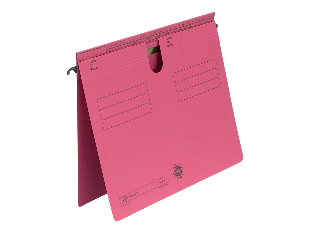 HAMELIN ELBA Hängehefter Sorte 81, überstehende Reiterfalz, rot Manilakarton 25