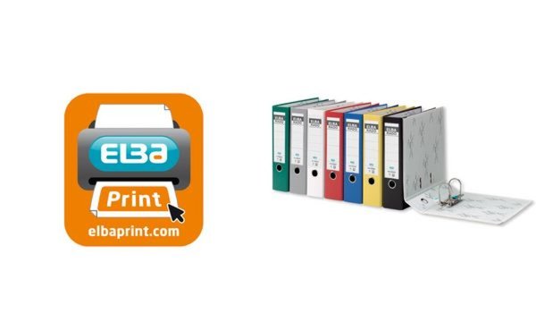 HAMELIN ELBA Ordner rado brillant, Rückenbreite: 80 mm, grau DIN A4, Einband au