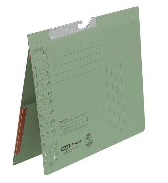HAMELIN ELBA Pendelhefter mit Tasche, DIN A4, Manilakarton, grün - für den Mark HAMELIN ELBA Pendelhefter mit Tasche, DIN A4, Manilakarton, grün - für den Mark