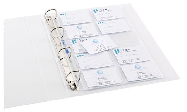 HAMELIN ELBA Visitenkarten-Prospekthülle, DIN A4, PP, 0,09 mm glasklar, links o