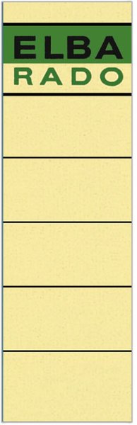 HAMELIN GMBH Rückenschilder f. Ordner 190x59 chamois