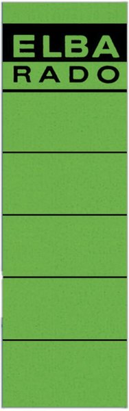 HAMELIN GMBH Rückenschilder f. Ordner 190x59 grün El