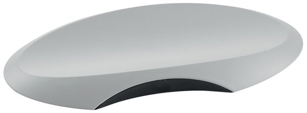 Stiftschale DELTA, lgrau-schwarz rutschfest, möbelschonende Gummifüße