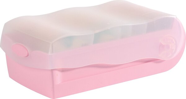 HAN Lernkartei CROCO, A8 quer, pastellrosa-transluzent