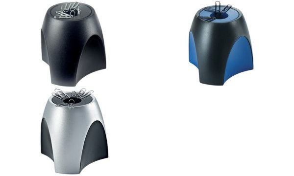 HAN Klammernspender DELTA, Polystyr ol, silber/schwarz (81420183)