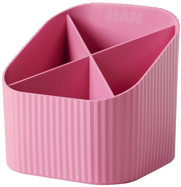 HAN Mulitköcher Re-X-LOOP, Öko-Kunststoff, 4 Fächer, rosa