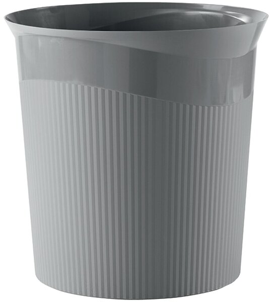 HAN Papierkorb Re-LOOP, Öko-Kunststoff, 13 Liter, dunkelgrau