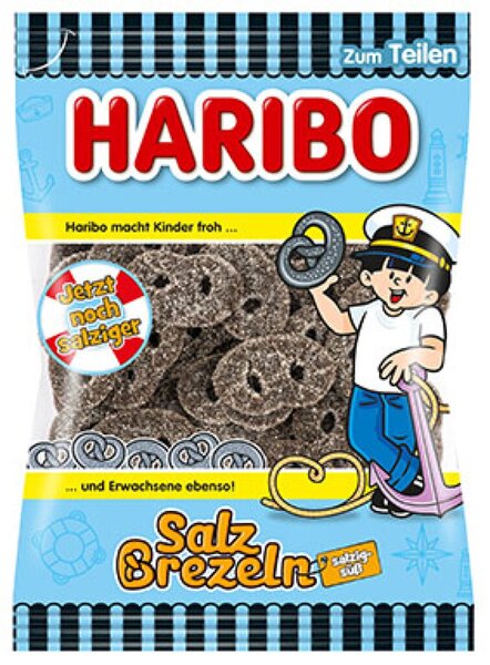 Haribo Brezeln Salzigwürzig 175g kandierte Lakritz-Köstlichkeit