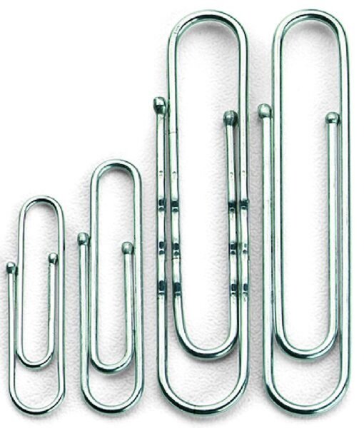 Briefklammer 24mm Norica mit Kugelenden, verzinkt