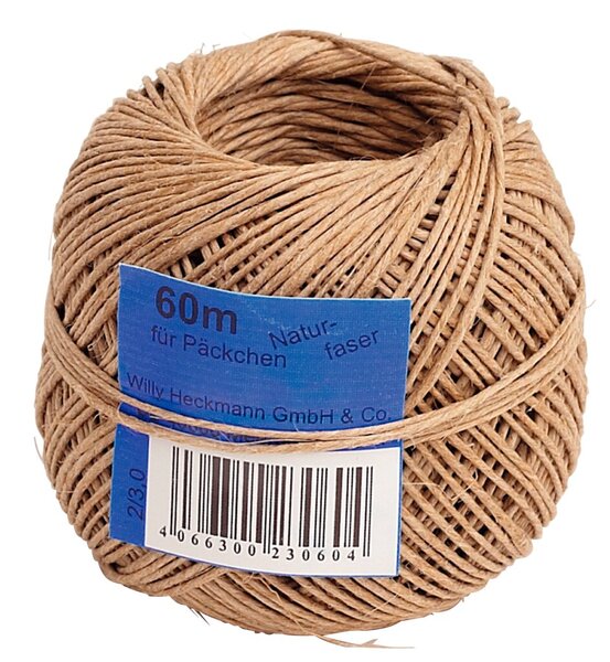 Naturfaserkordel extra fein, 2/3,0 bis 2kg, 60m Lauflänge