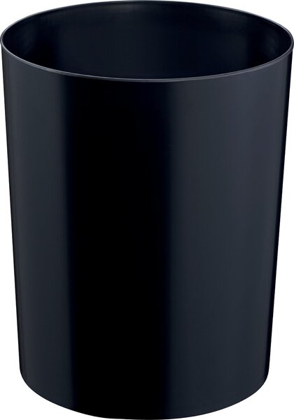 Sicherheitspapierkorb+ Alu, schwarz Aluminium-Einsatz, 13 L