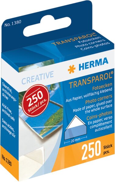 HERMA Transparol photo corners dispe