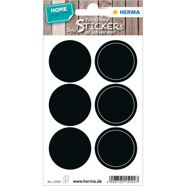 HOME Tafeletiketten Kreise 2 Blatt = 1 Pack