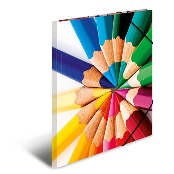 Sammelmappe A4 Stifte Material Karton VE = 1 Packung = 3 Stück