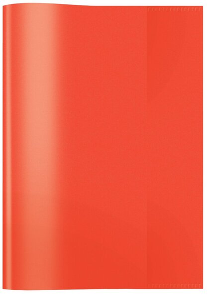 Heftschoner Folie transp. A5 rot hoch