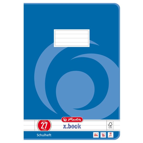 HERLITZ Herl Heft liniert 16 Bl. bu A4