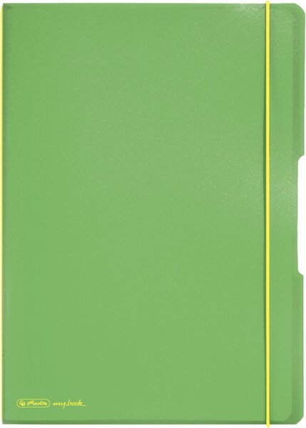 HERLITZ Notizheft my.book flex, A4, PP-Cover, hellgrün abgerundete Ecken, Versc