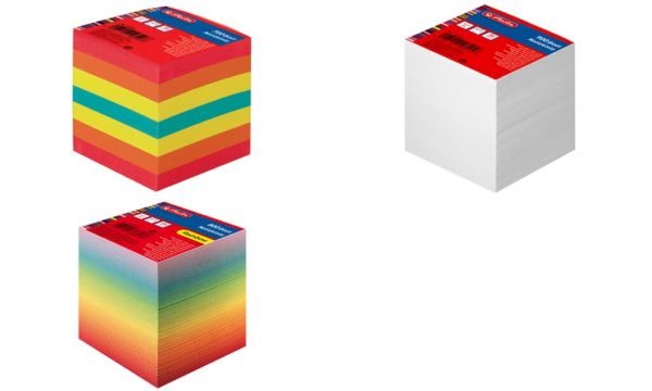 HERLITZ Notizklotz   9x9x9cm 900Bl. weiß geleimt