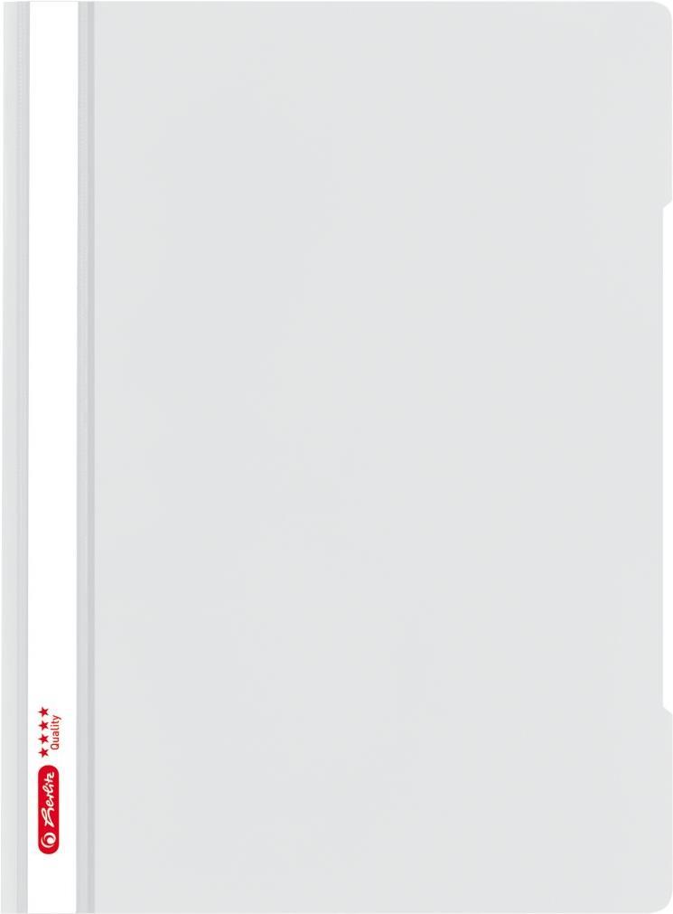 HERLITZ Schnellhefter  A4 PP     Quality grau 1er