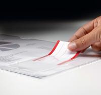 HERLITZ Sichthülle, Beschriftungsfeld, DIN A4, transparent aus PP-Folie, seitli