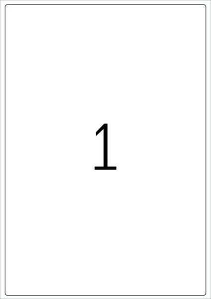 HERMA Adressetiketten A4 weiß 199,6x289,1 mm Papier 100 St.