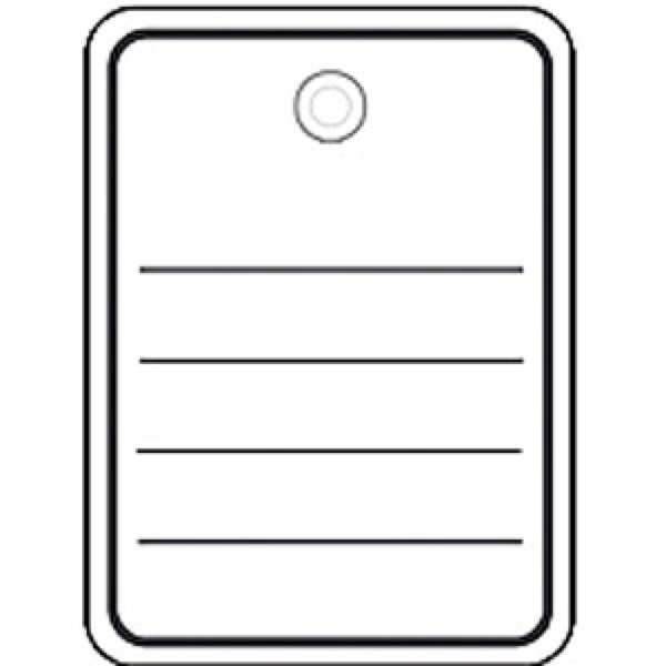 HERMA Anhäng. 40x50 mm m.Kunststofföse-Faden-Splint 1000 St.