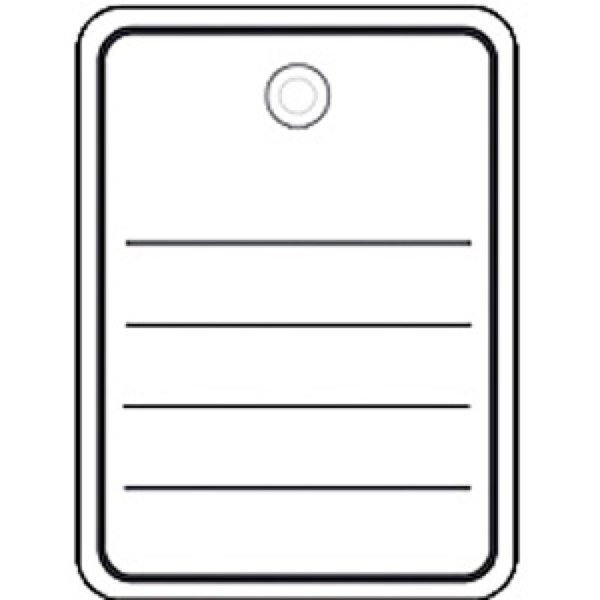 HERMA Anhänger 48x65 mm mit Kunststofföse / Faden 1000 St.