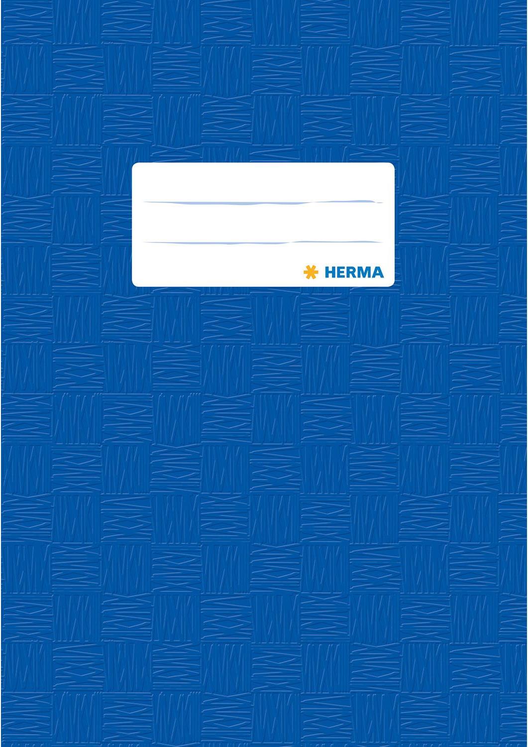 HERMA Heftschoner, DIN A5, aus PP, dunkelblau gedeckt mit Strukturprägung, mit 
