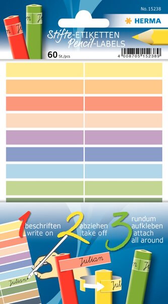 HERMA Stiftetiketten bunt 60St.