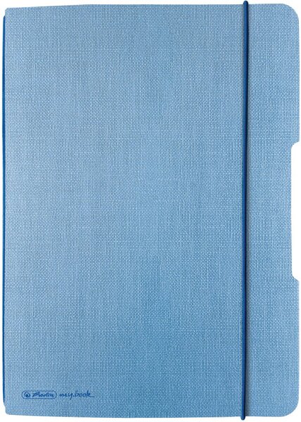 Notizheft flex Leinen A5,40 Blatt, hellblau, punktiert, für flex, FSC Mix