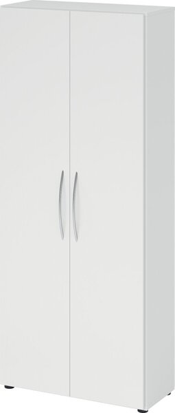 Schrank 5 Ordnerhöhen, 34,6 cm tief BM Korpus und Front Weiß