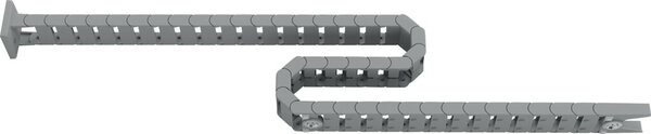 Kabelkette vertikal, silber, 5 x 2 cm geeignet für Arbeitshöhe von 60-130 cm