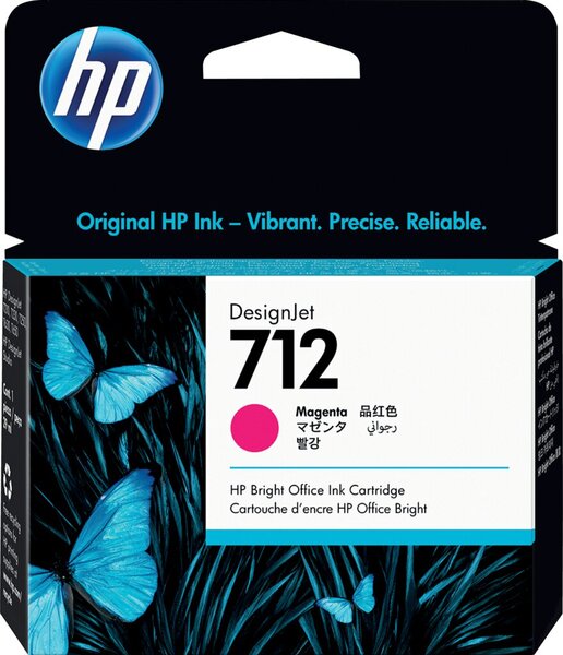 HP 712 29-ml Magenta DesignJet Ink Cartridge