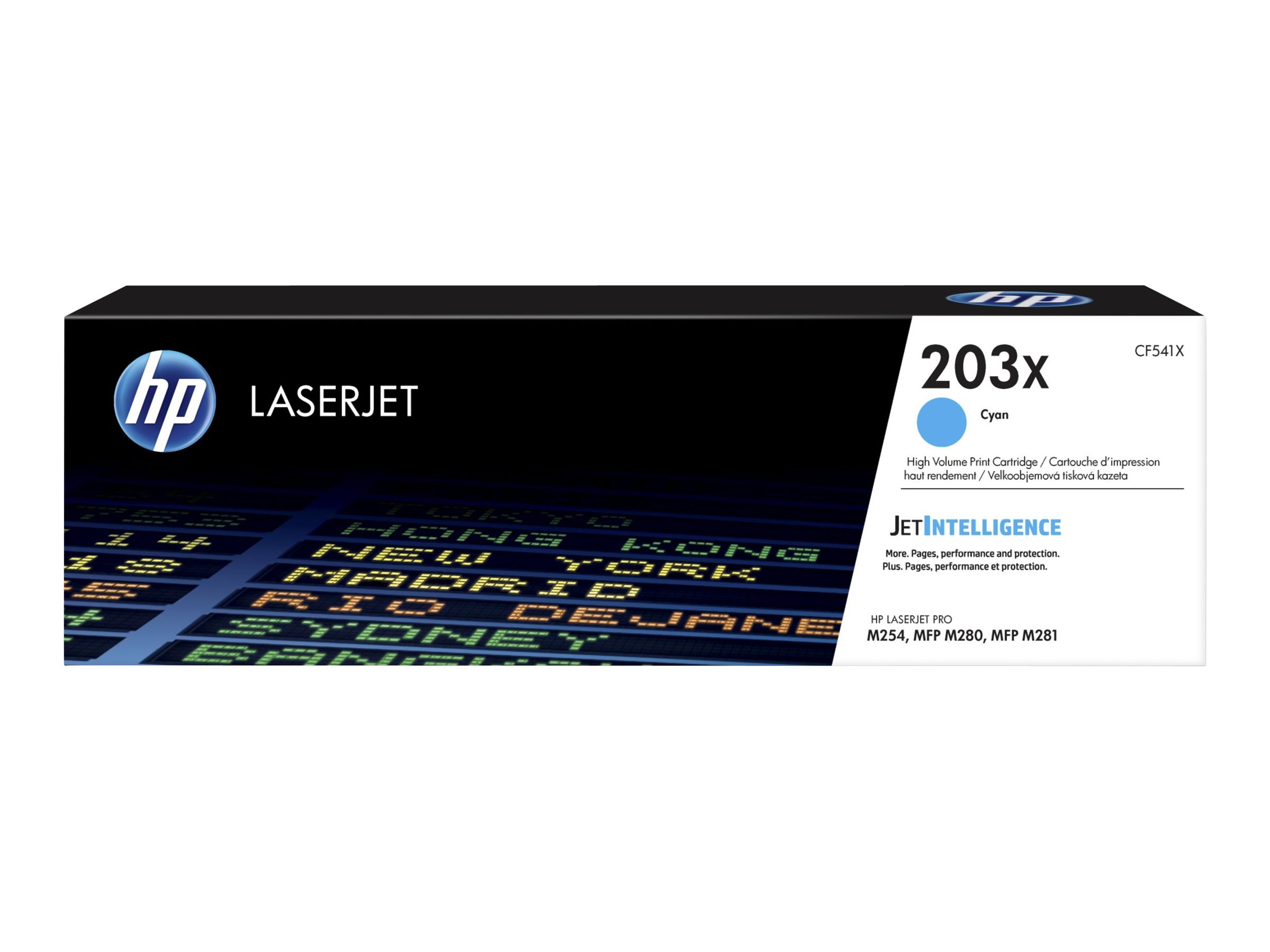 HP 203X Cyan LaserJet Tonerpatrone (CF541X) HP 203X Cyan LaserJet Tonerpatrone (CF541X)