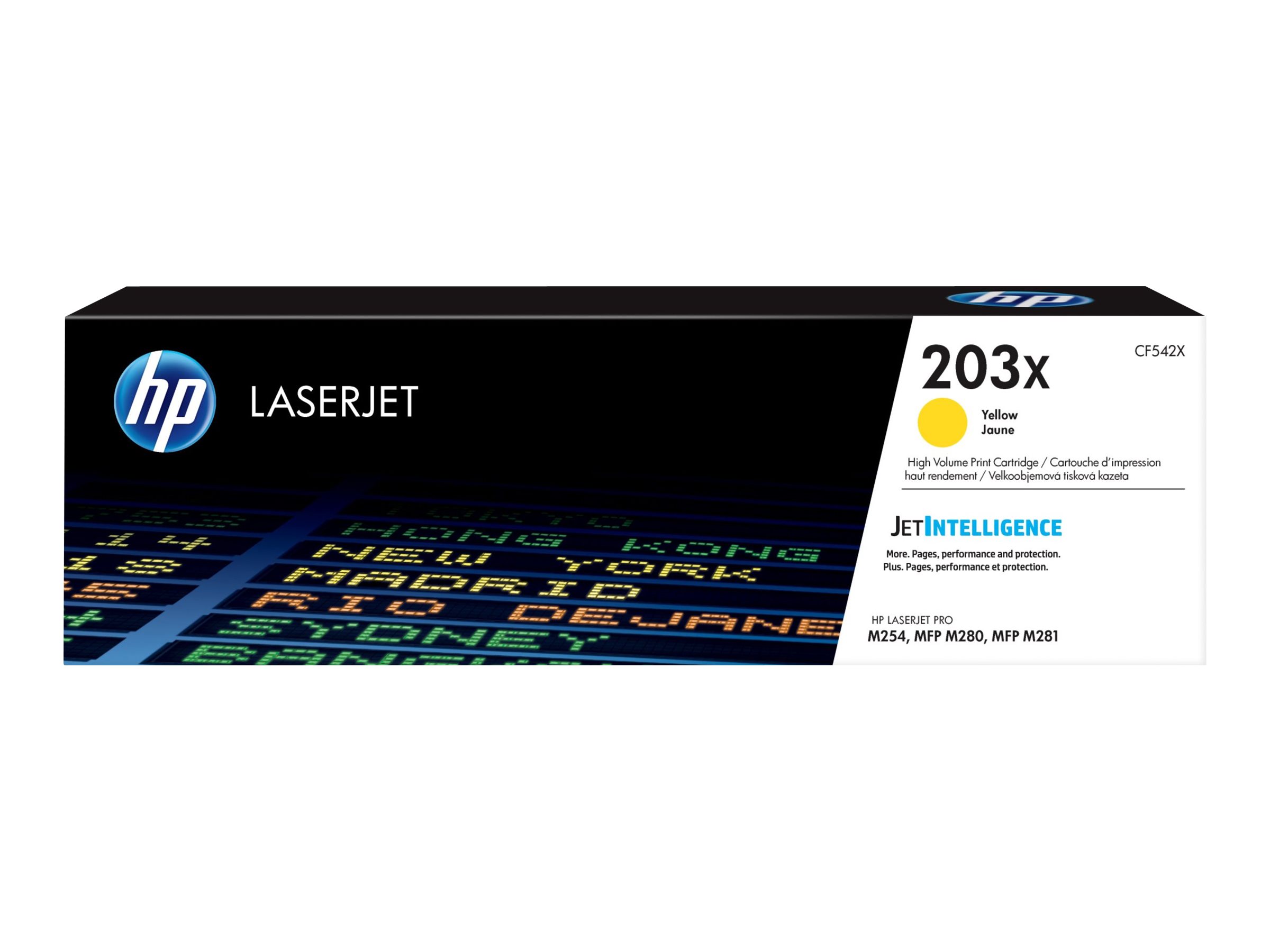 HP 203X Gelb LaserJet Tonerpatrone (CF542X)