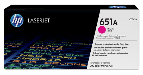 HP 651A Magenta LaserJet Tonerpatrone (CE343A)