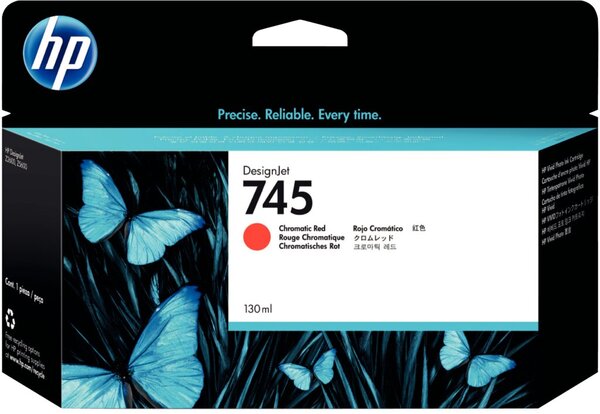HP 745 Chromatic Red DesignJet Tintenpatrone