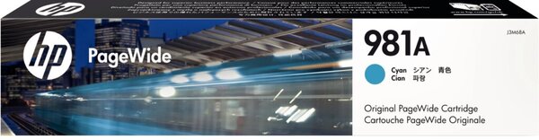 HP 981A Cyan PageWide Tintenpatrone