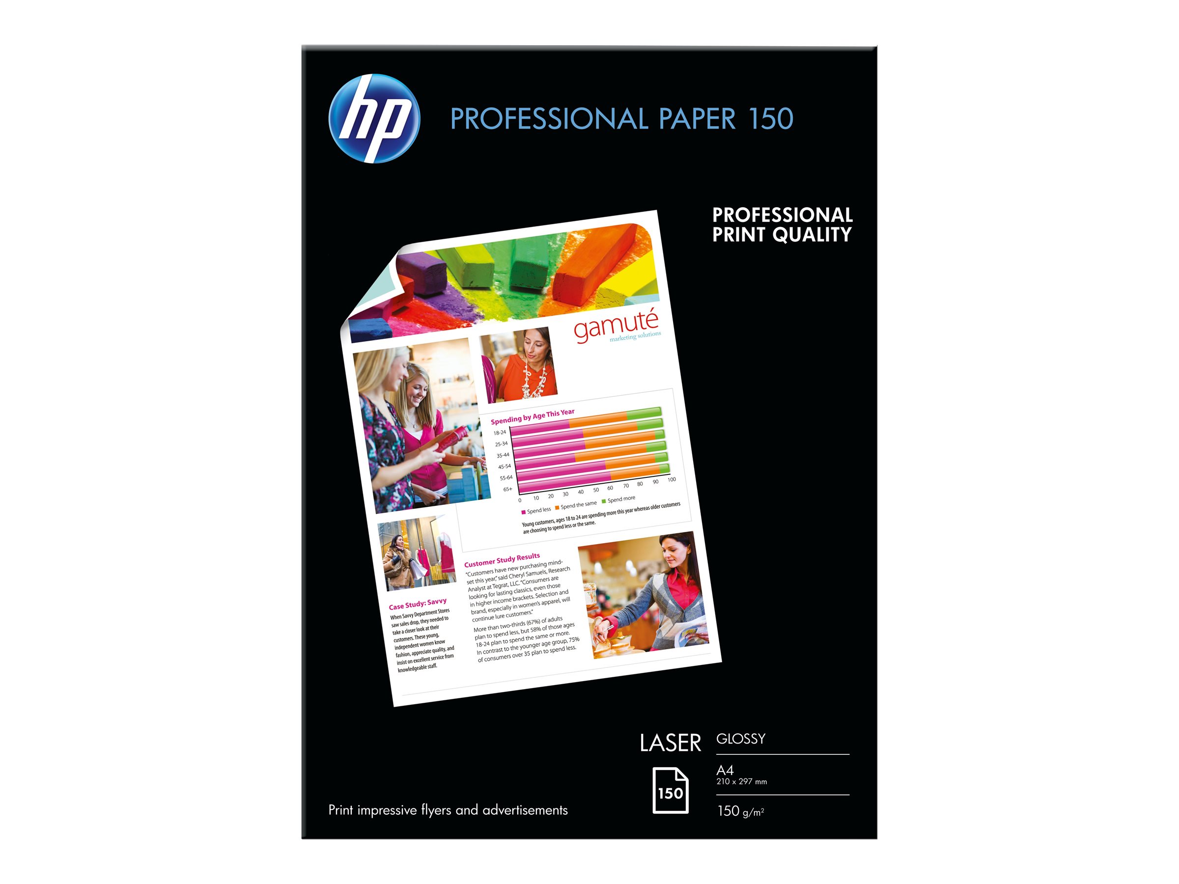HP CG965A Pap A4 Laser Pro 150Gr 150F