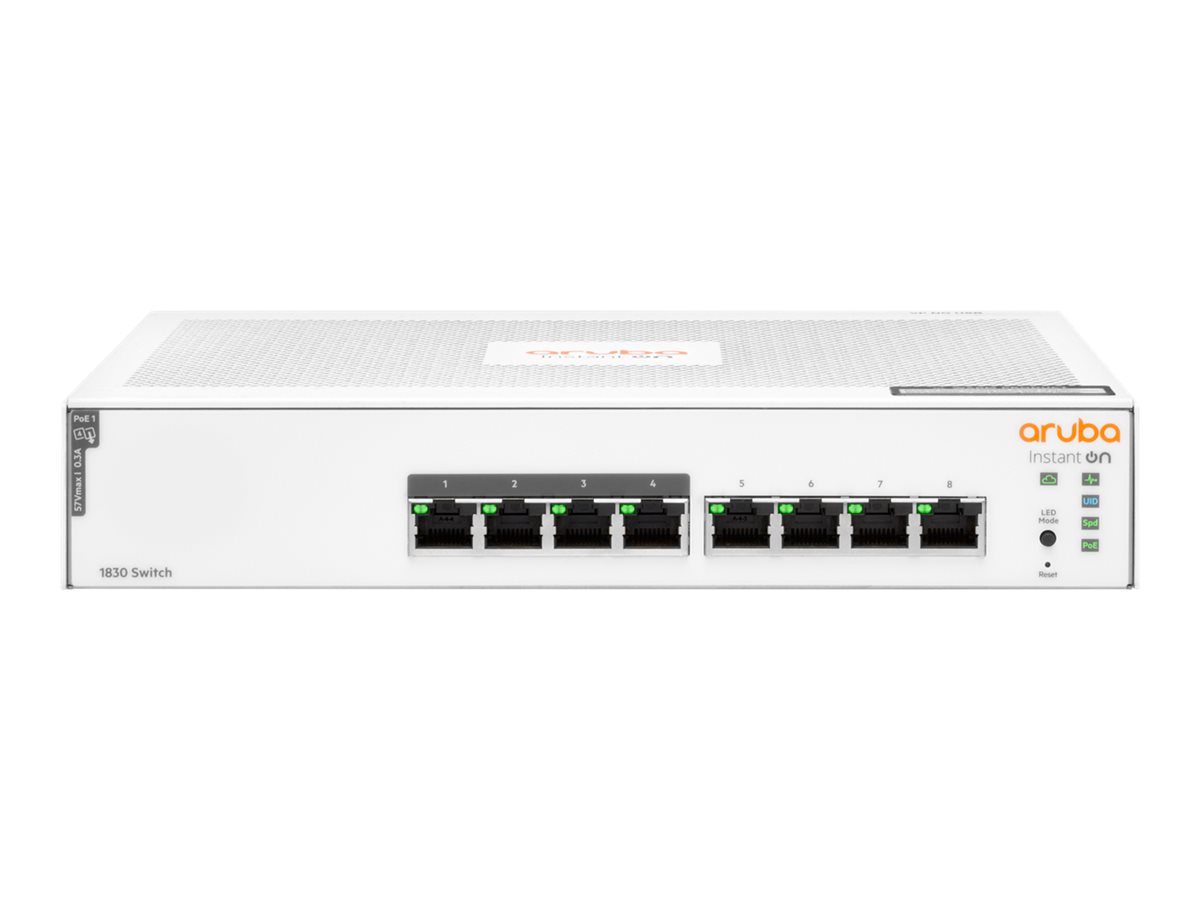 HP ENTERPRISE Aruba Instant On 1830 8G PoE+ (65W) Switch