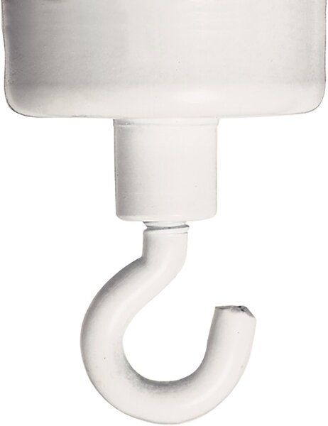 Hakenmagnet 37mm, weiß, rund, bis 10kg