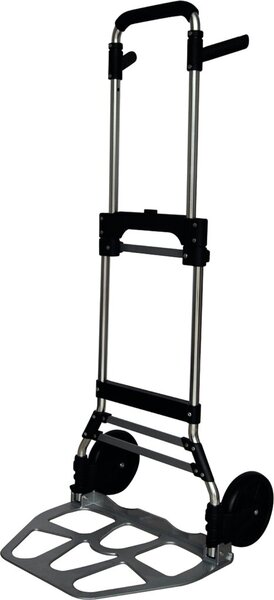 Handkarre klappbar, Alu, max. 120 kg belastbar, 2 Rollen, inkl. Gummiband