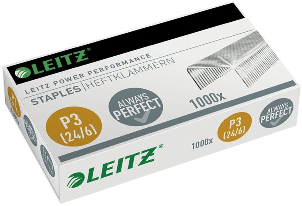 Heftklammern P3 24/6 verzinkt Stahl Heftleistung: 30 Blatt